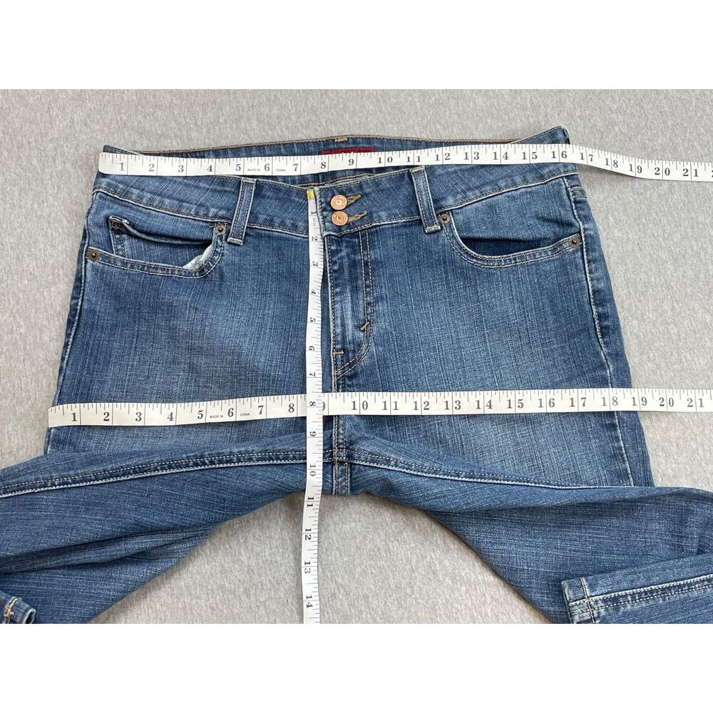Levis Jeans Womens 10M (32 x 30) Blue Cotton Blend Stretch 526 Slender Bootcut - Picture 6 of 7